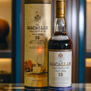 THE MACALLAN 18 YEAR OLD SINGLE MALT SHERRY OAK CASK WHISKY – 麥卡倫18年雪莉桶單一純麥威士忌 1987S 莊園圓桶版 稀有典藏